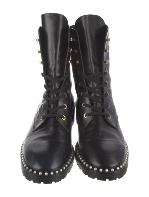 Stuart Weitzman Leather Combat Boots