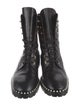 Stuart Weitzman Leather Combat Boots