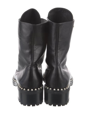 Stuart Weitzman Leather Combat Boots