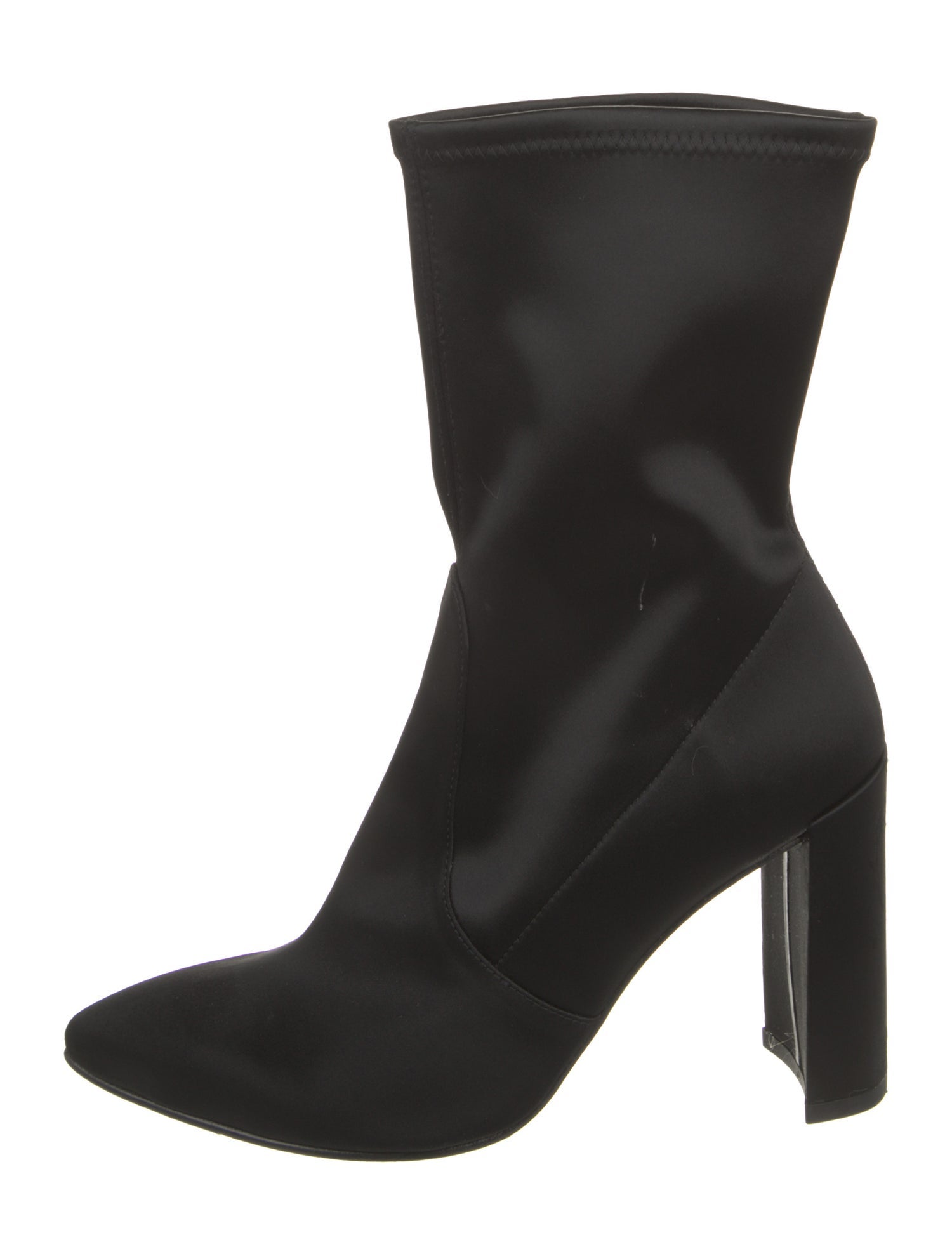 Stuart Weitzman Satin Sock Boots