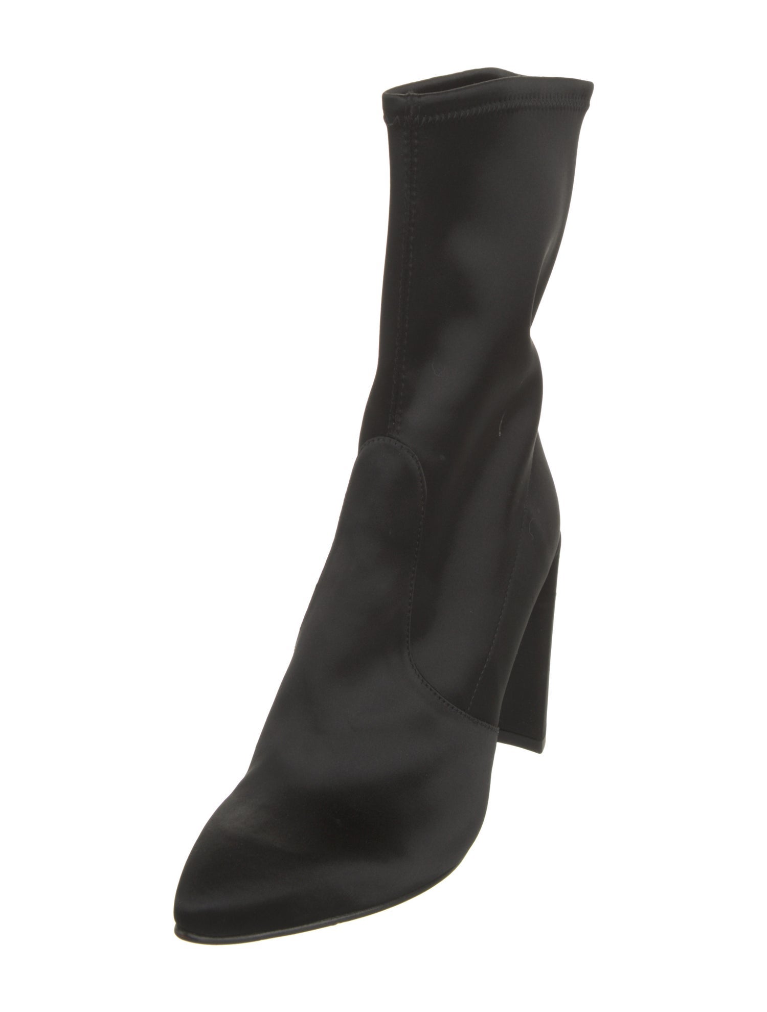 Stuart Weitzman Satin Sock Boots