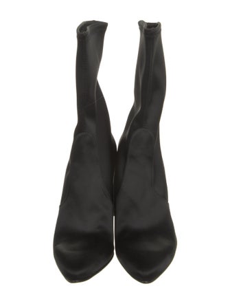 Stuart Weitzman Satin Sock Boots