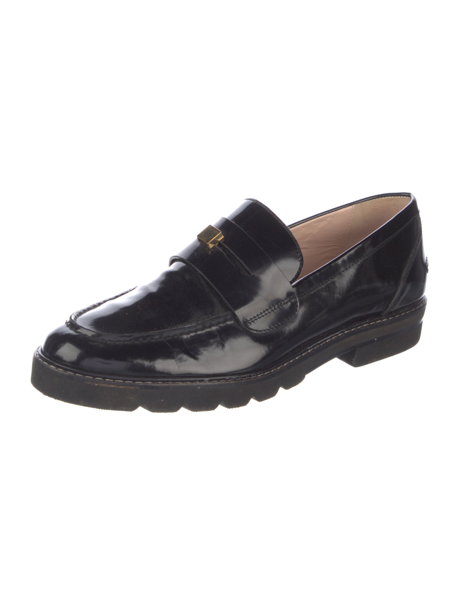 Stuart Weitzman Patent Leather Loafers
