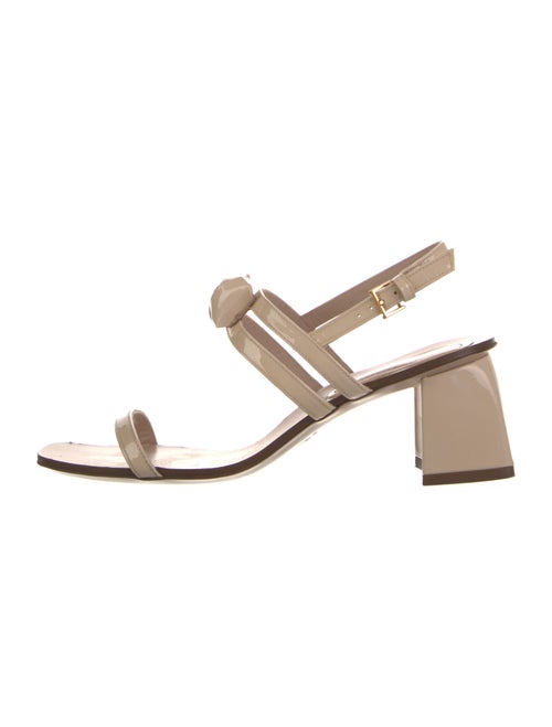 Stuart Weitzman Patent Leather Slingback Sandals