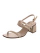Stuart Weitzman Patent Leather Slingback Sandals
