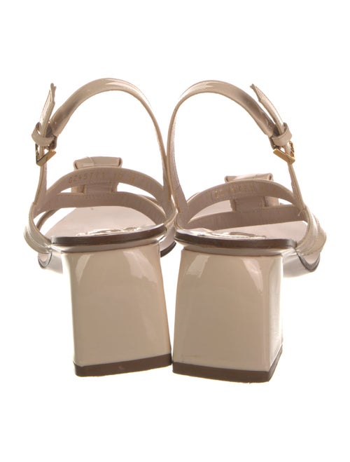 Stuart Weitzman Patent Leather Slingback Sandals
