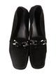 Stuart Weitzman Suede Chain-Link Accents Loafers