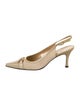 Stuart Weitzman Canvas Slingback Pumps