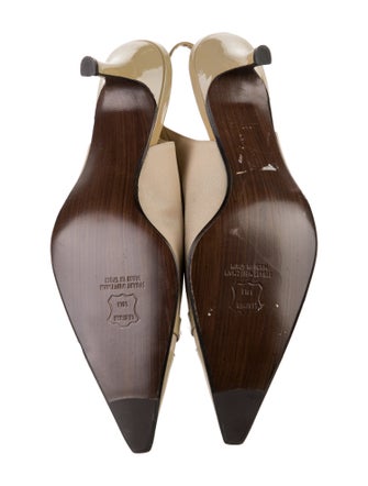 Stuart Weitzman Canvas Slingback Pumps