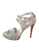 Stuart Weitzman Snakeskin Animal Print Sandals
