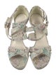 Stuart Weitzman Snakeskin Animal Print Sandals