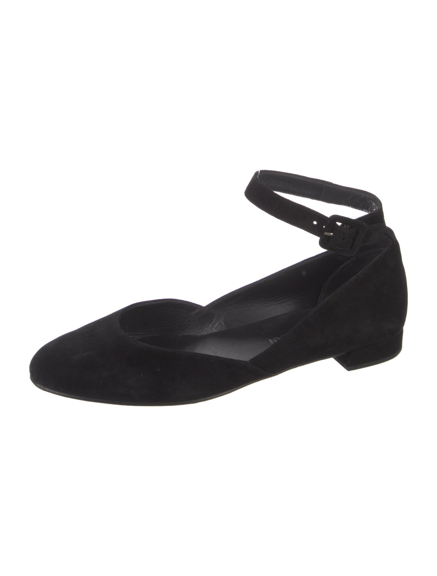 Stuart Weitzman Suede D'Orsay Flats