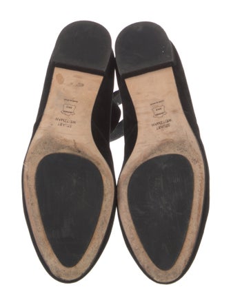 Stuart Weitzman Suede D'Orsay Flats