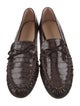 Stuart Weitzman Leather Animal Print Loafers