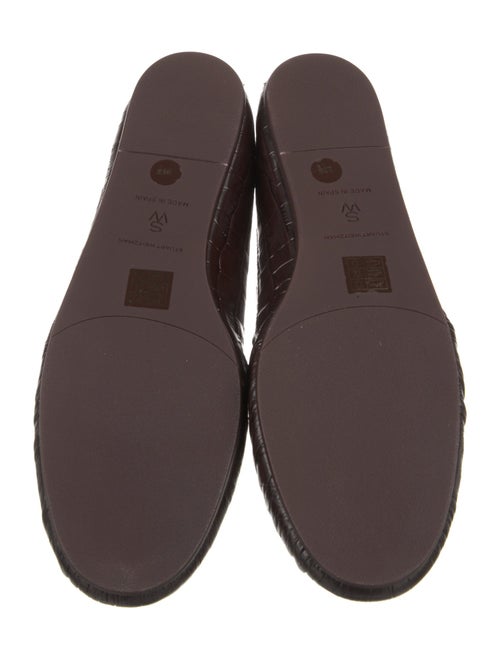 Stuart Weitzman Leather Animal Print Loafers