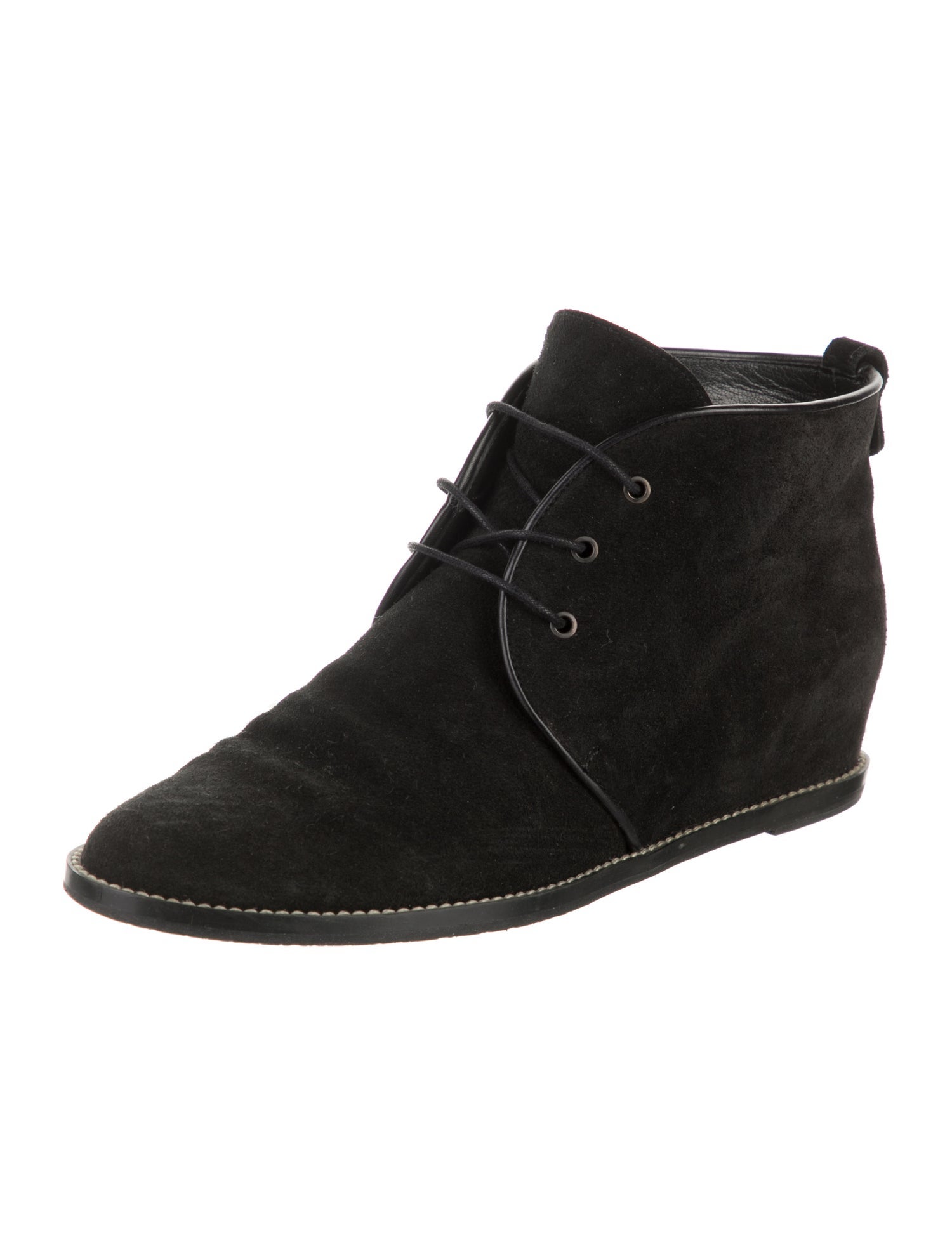 Stuart Weitzman Suede Lace-Up Boots