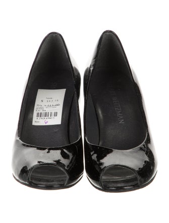 Stuart Weitzman Patent Leather Slingback Sandals