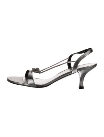 Stuart Weitzman Leather Slingback Sandals