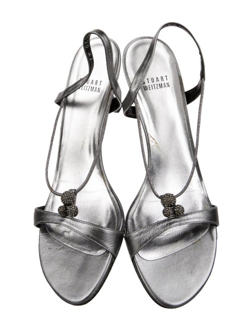Stuart Weitzman Leather Slingback Sandals