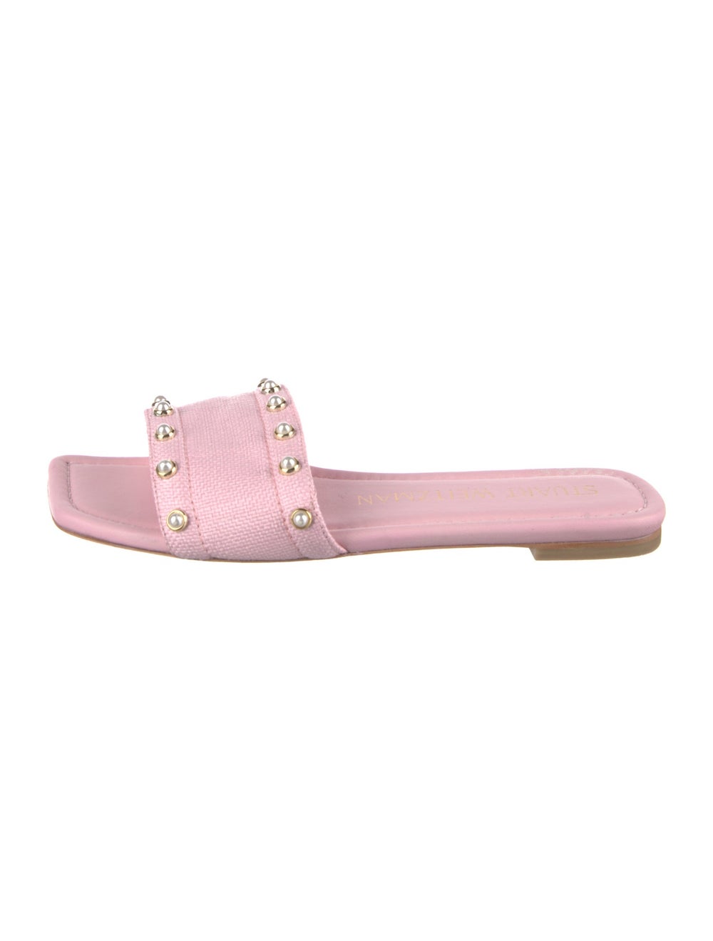 Stuart Weitzman Leather Slides Pink - image 1