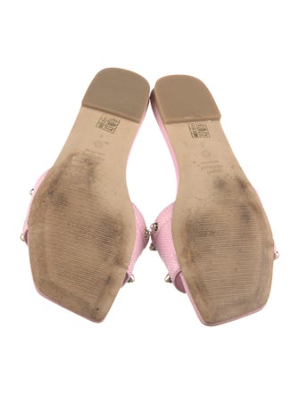 Stuart Weitzman Leather Slides