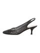Stuart Weitzman Leather Braided Accents Slingback Pumps