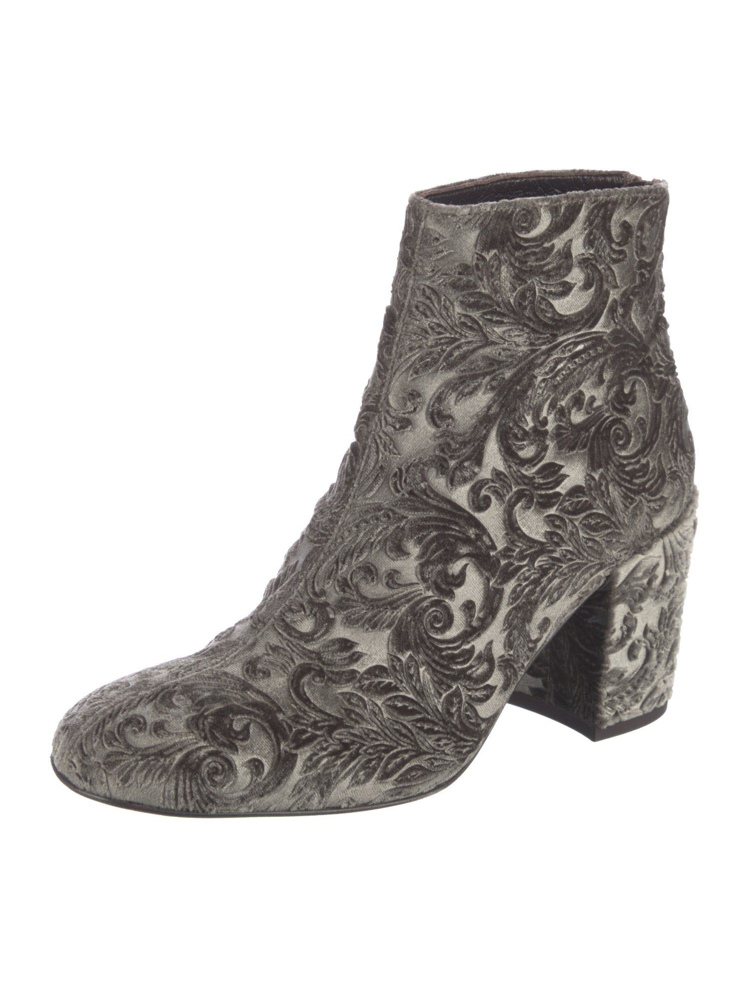 Stuart Weitzman Velvet Printed Boots
