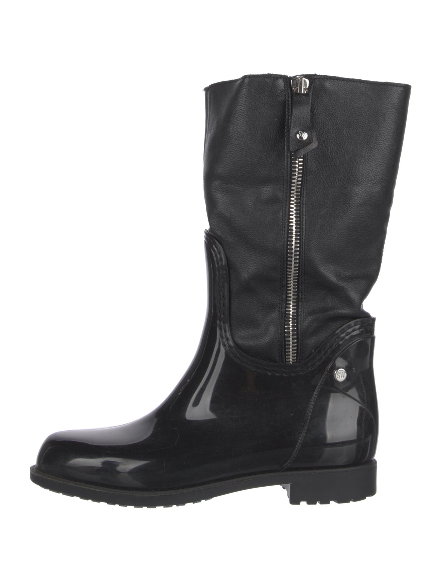 Stuart Weitzman Leather Rain Boots