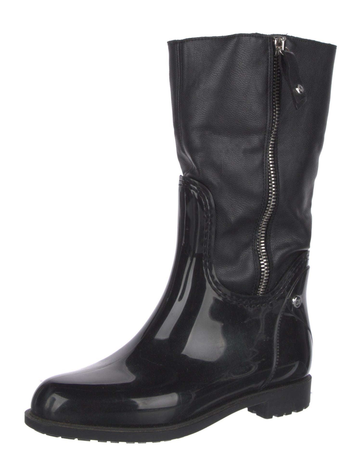 Stuart Weitzman Leather Rain Boots