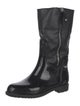 Stuart Weitzman Leather Rain Boots