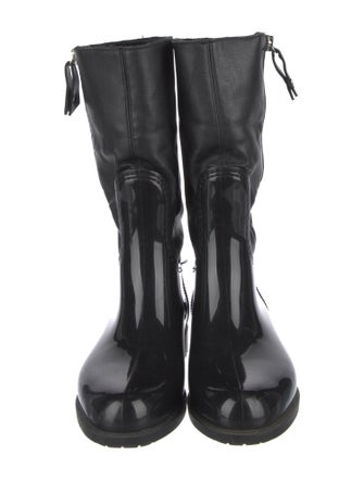Stuart Weitzman Leather Rain Boots