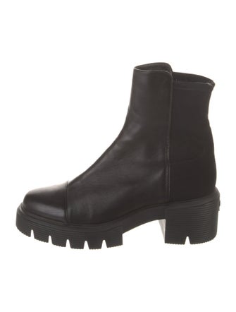 Stuart Weitzman Leather Combat Boots