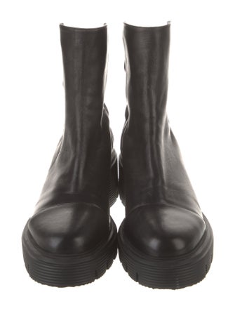 Stuart Weitzman Leather Combat Boots