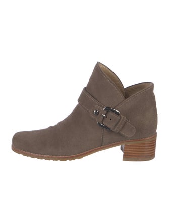 Stuart Weitzman Suede Moto Boots