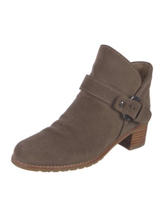Stuart Weitzman Suede Moto Boots