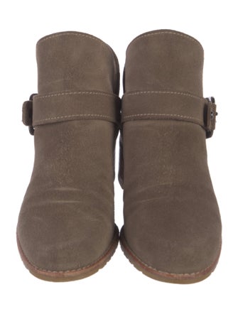 Stuart Weitzman Suede Moto Boots