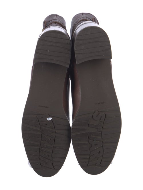 Stuart Weitzman Leather Moto Boots