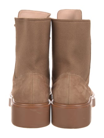Stuart Weitzman Suede Combat Boots
