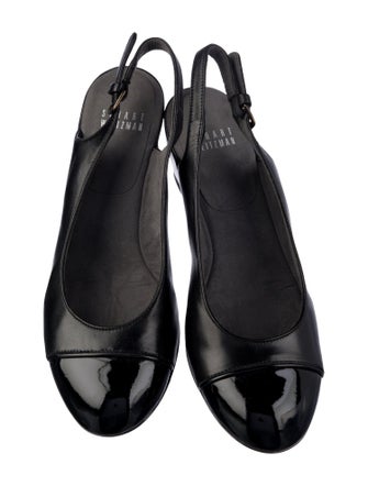 Stuart Weitzman Leather Slingback Pumps