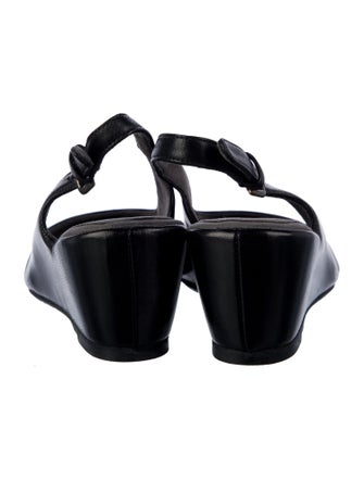 Stuart Weitzman Leather Slingback Pumps