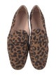 Stuart Weitzman Suede Animal Print Loafers