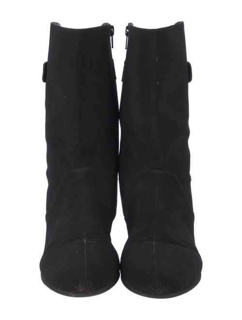 Stuart Weitzman Leather Trim Embellishment Boots
