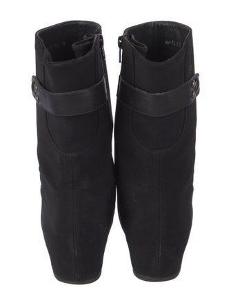 Stuart Weitzman Leather Trim Embellishment Boots