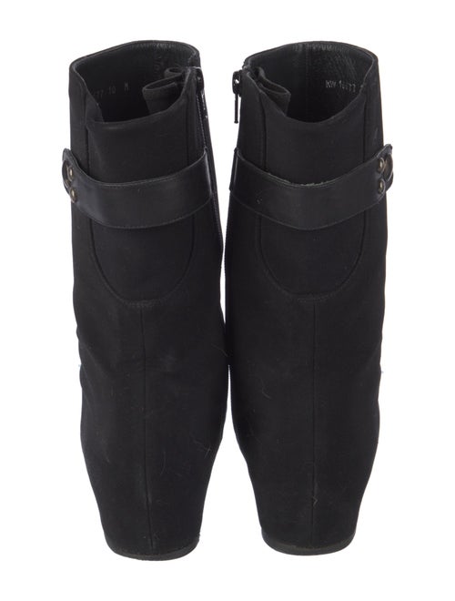 Stuart Weitzman Leather Trim Embellishment Boots