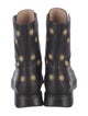 Stuart Weitzman Leather Printed Combat Boots