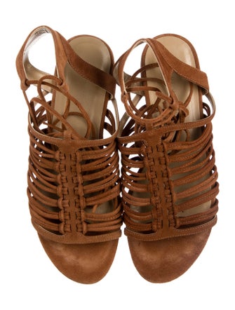 Stuart Weitzman Suede Gladiator Sandals