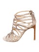 Stuart Weitzman Snakeskin Animal Print Sandals