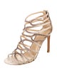 Stuart Weitzman Snakeskin Animal Print Sandals