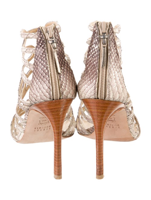 Stuart Weitzman Snakeskin Animal Print Sandals