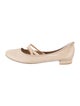 Stuart Weitzman Leather Bow Accents Ballet Flats